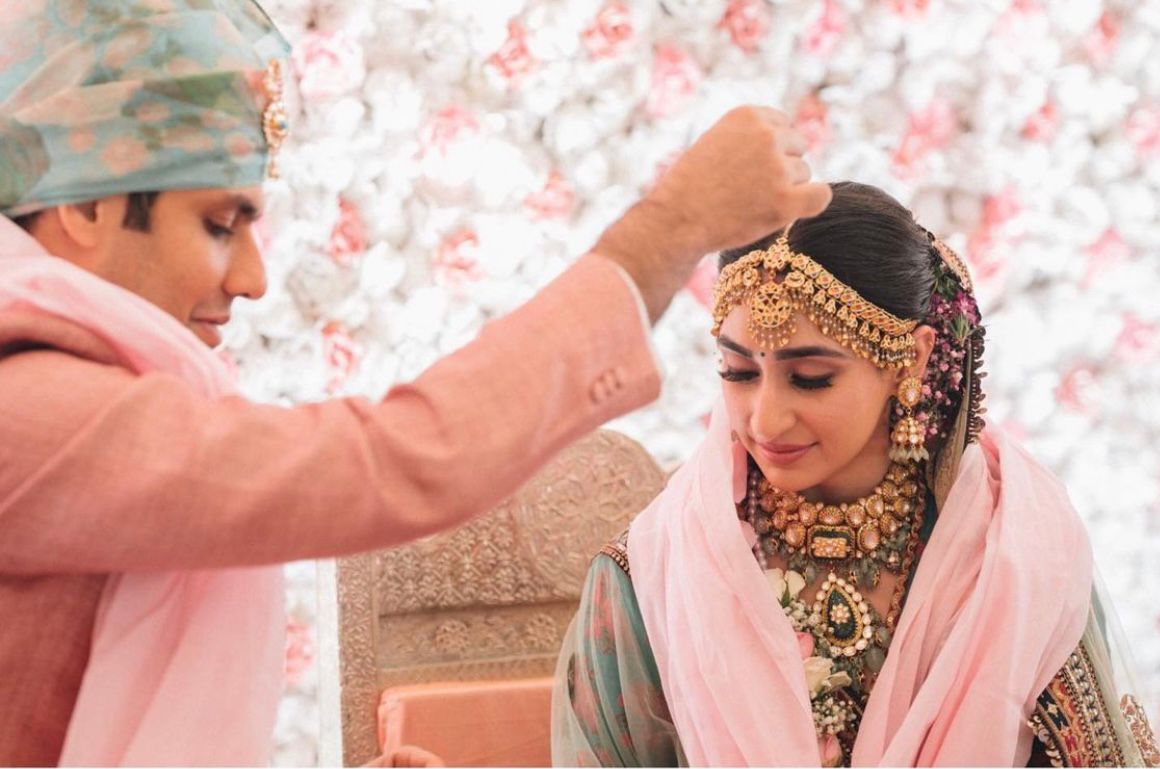 Sabyasachi bride green lehenga